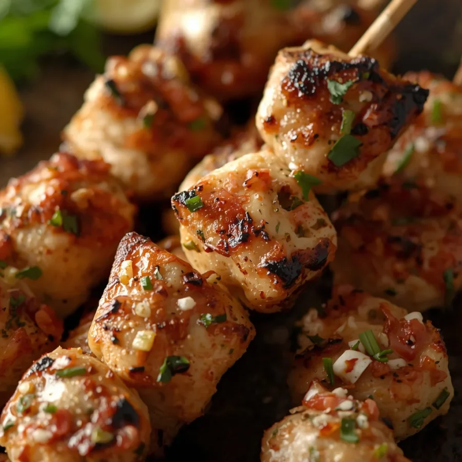 Greek Lemon Oregano Chicken Skewers