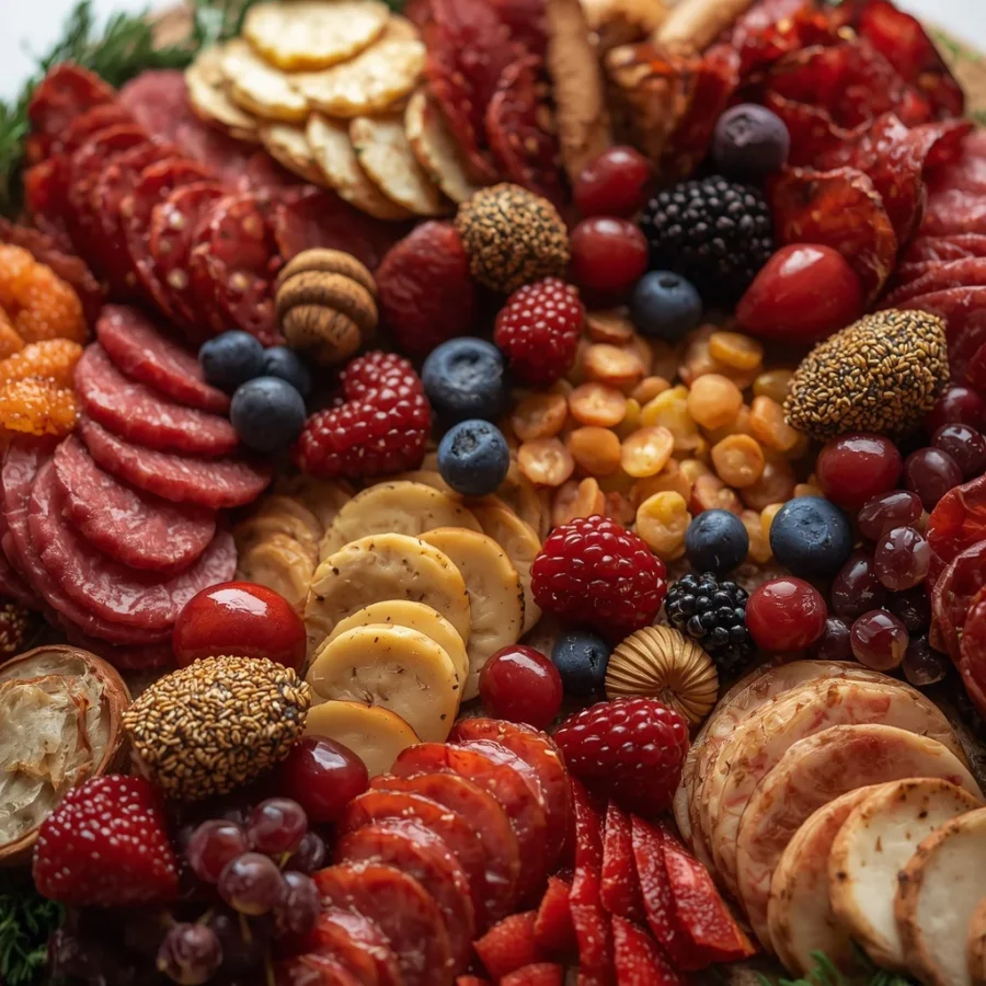 Holiday Charcuterie Wreath Board
