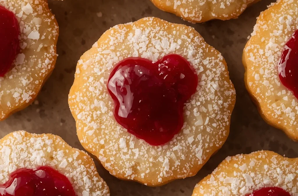 Linzer Cookies with Raspberry Jam