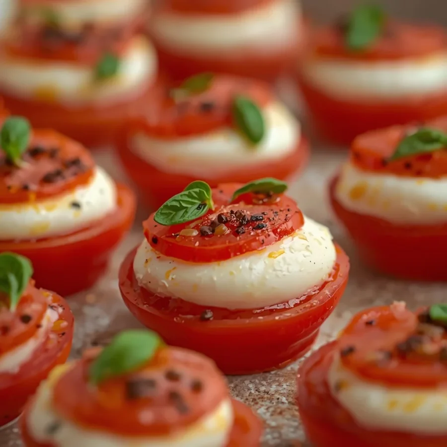 Merry Mozzarella Tomato Bites