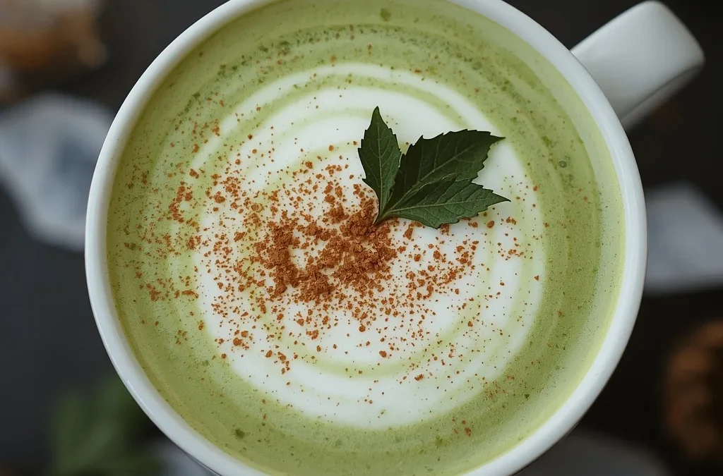 Mistletoe Matcha Latte