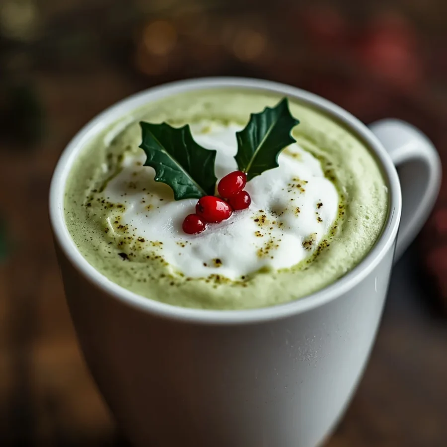 Mistletoe Matcha Latte