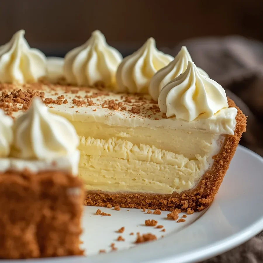 No-Bake Eggnog Chiffon Pie