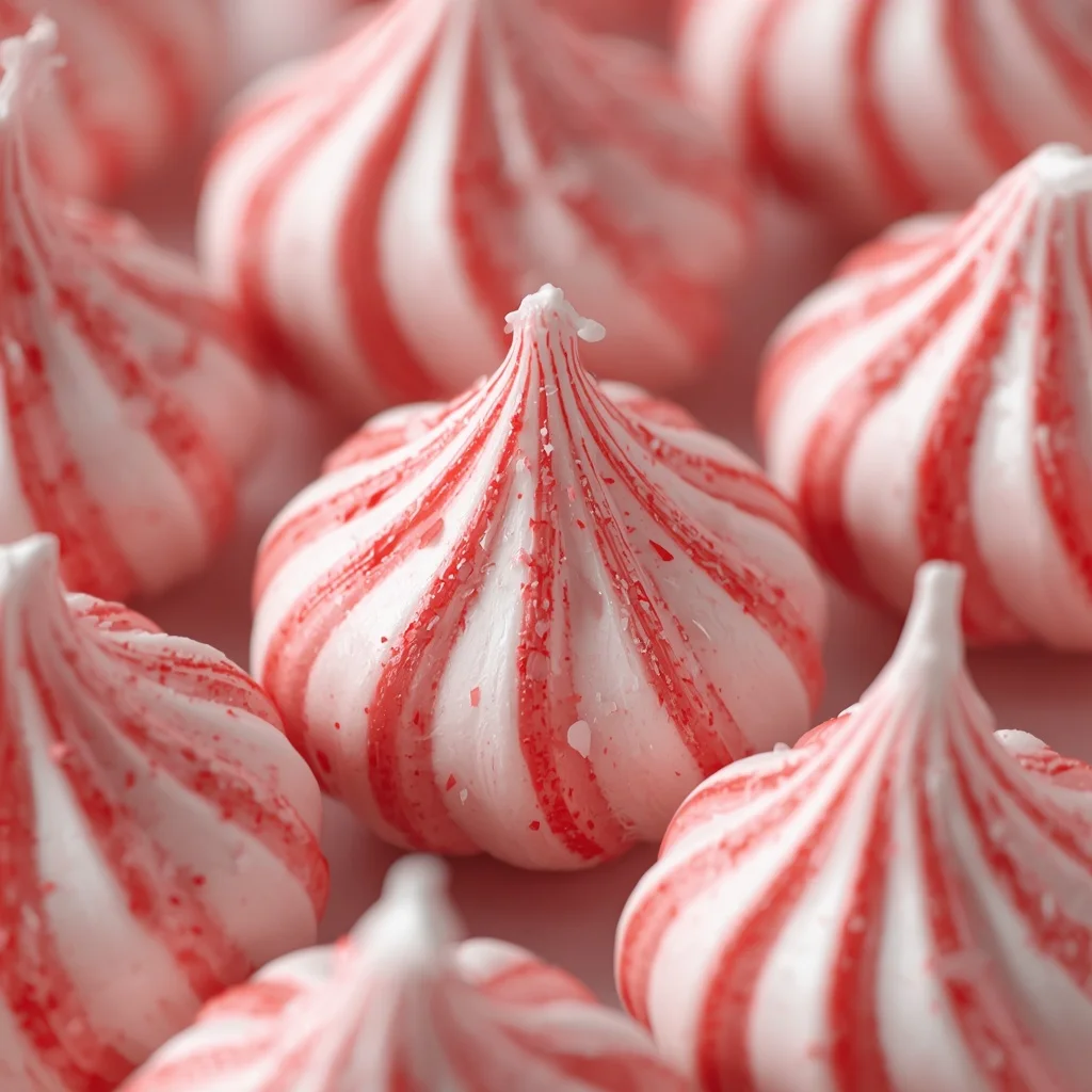 Peppermint Meringue Kisses