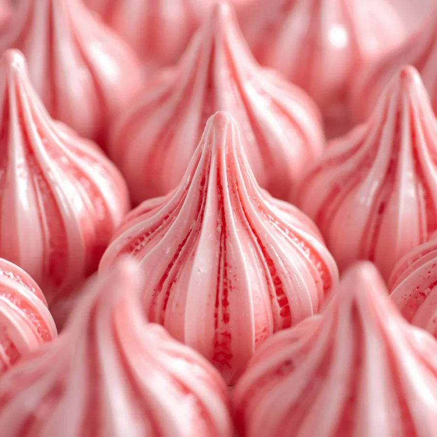 Peppermint Meringue Kisses