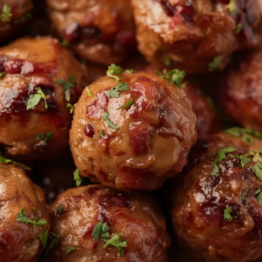 Poison Apple Cranberry Meatballs