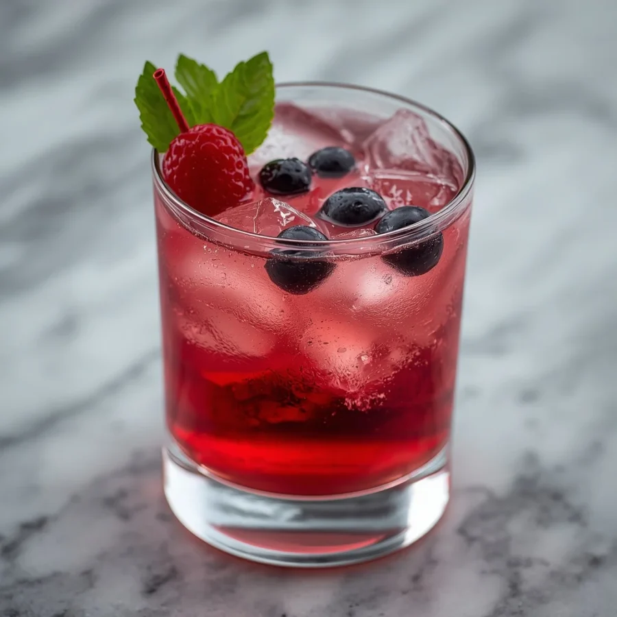 Poison Berry Sparkler Mocktail