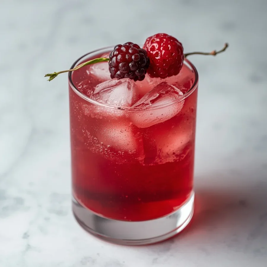 Poison Berry Sparkler Mocktail
