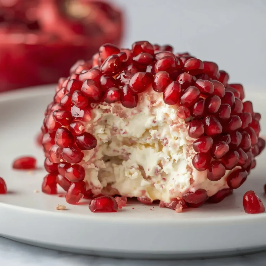 Pomegranate Pecan Cheese Ball