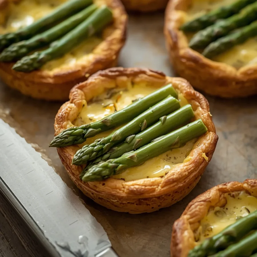 Puff Pastry Asparagus and Gruyère Tarts