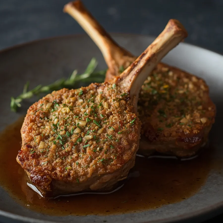 Rosemary and Garlic Crust Lamb Chops
