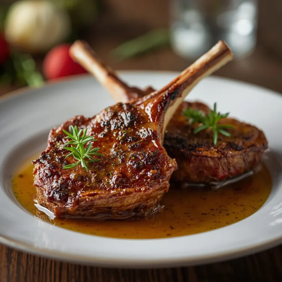 Rosemary and Garlic Crust Lamb Chops