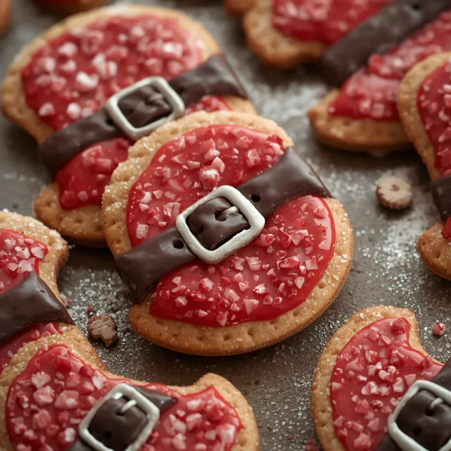 Santa Belt Cookies