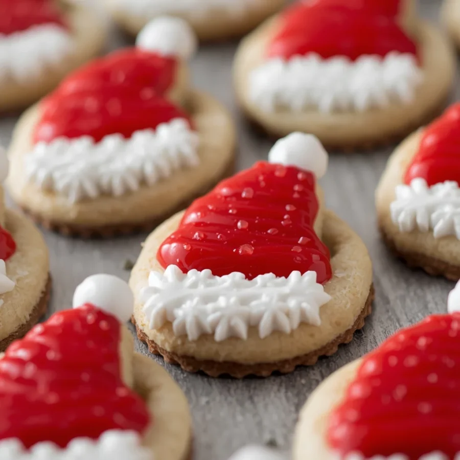 Santa Hat Cookies