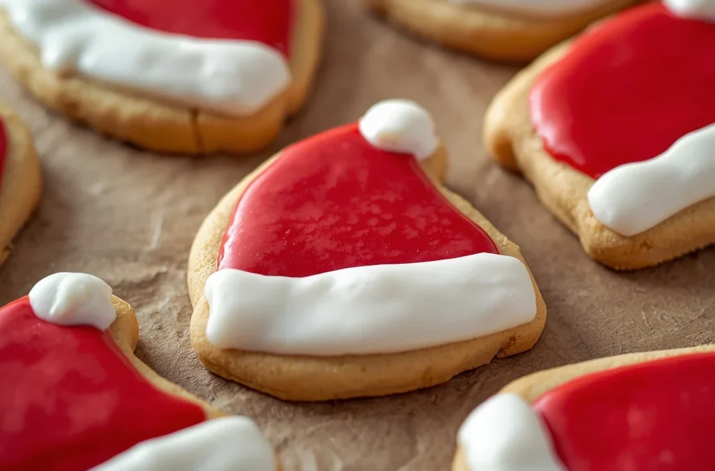 Santa Hat Cookies