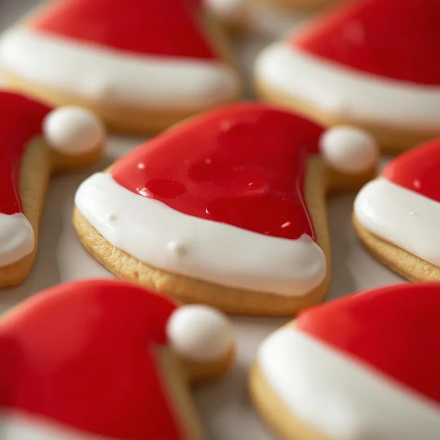 Santa Hat Cookies