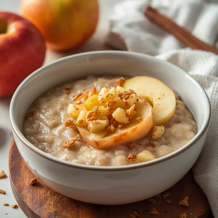 Slow Cooker Apple Cinnamon Porridge