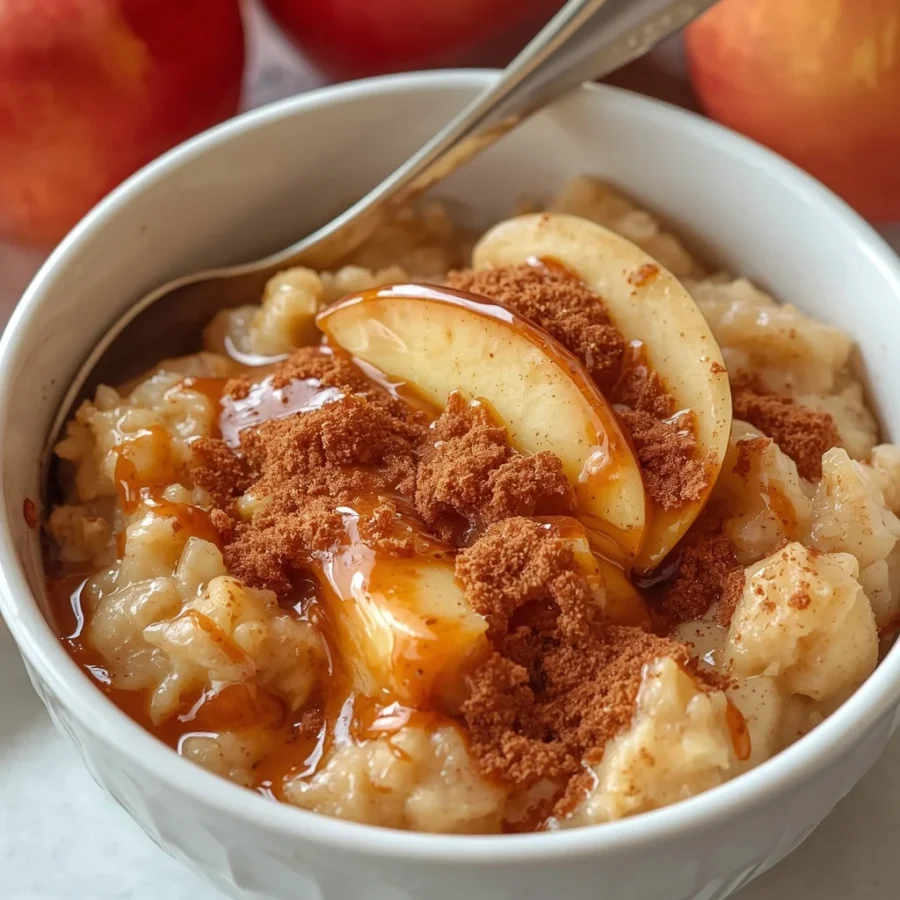 Slow Cooker Apple Cinnamon Porridge