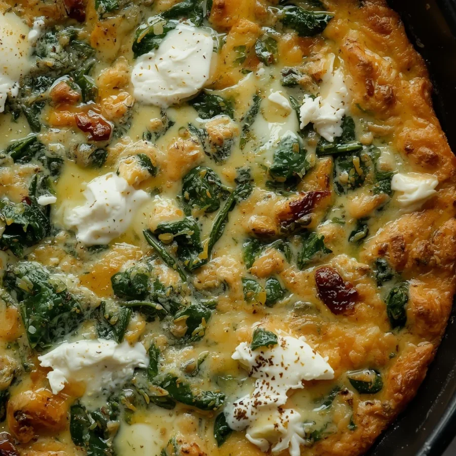 Spinach & Feta Frittata