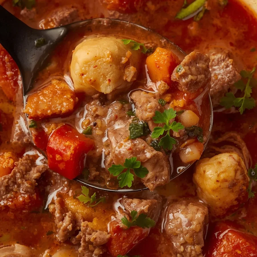 Thick & Hearty Beef Minestrone Soup