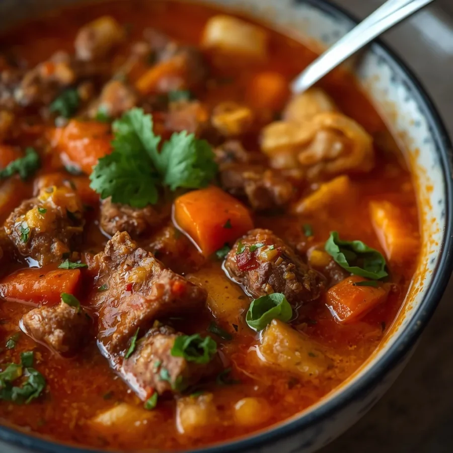 Thick & Hearty Beef Minestrone Soup