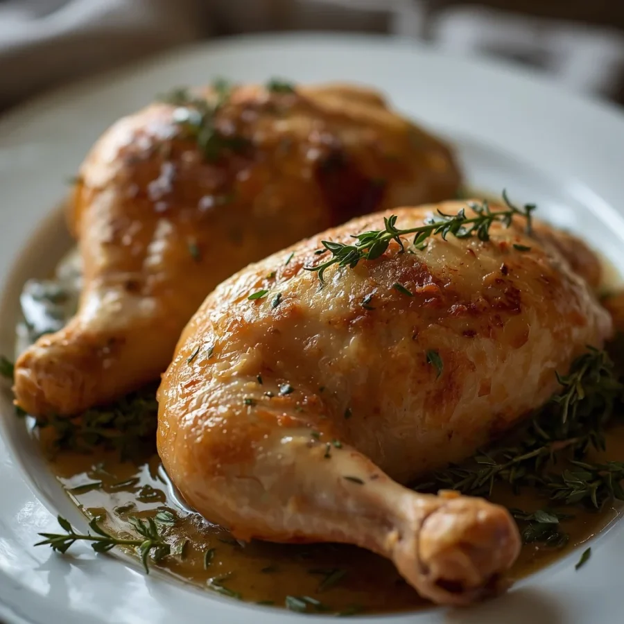 Thyme Butter Cornish Hens