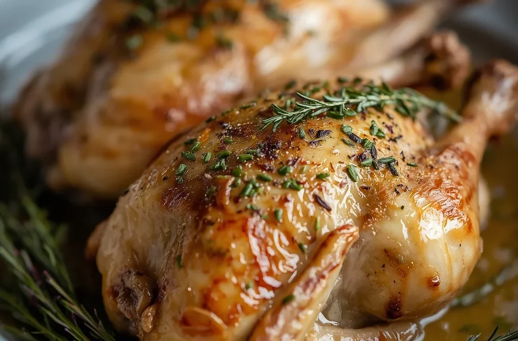 Thyme Butter Cornish Hens