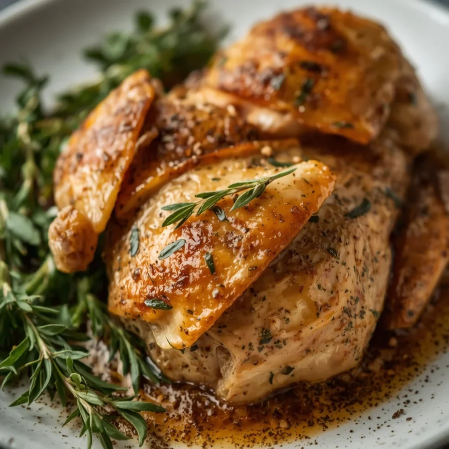 Thyme Butter Cornish Hens